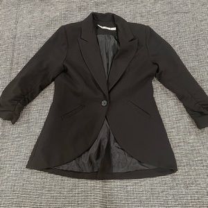 Black Gibson single button blazer - medium
